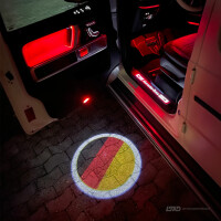 Einstiegsbeleuchtung mit eigenem Logo für Mercedes-Benz AMG GT 190 (Bj. 2014-2023)