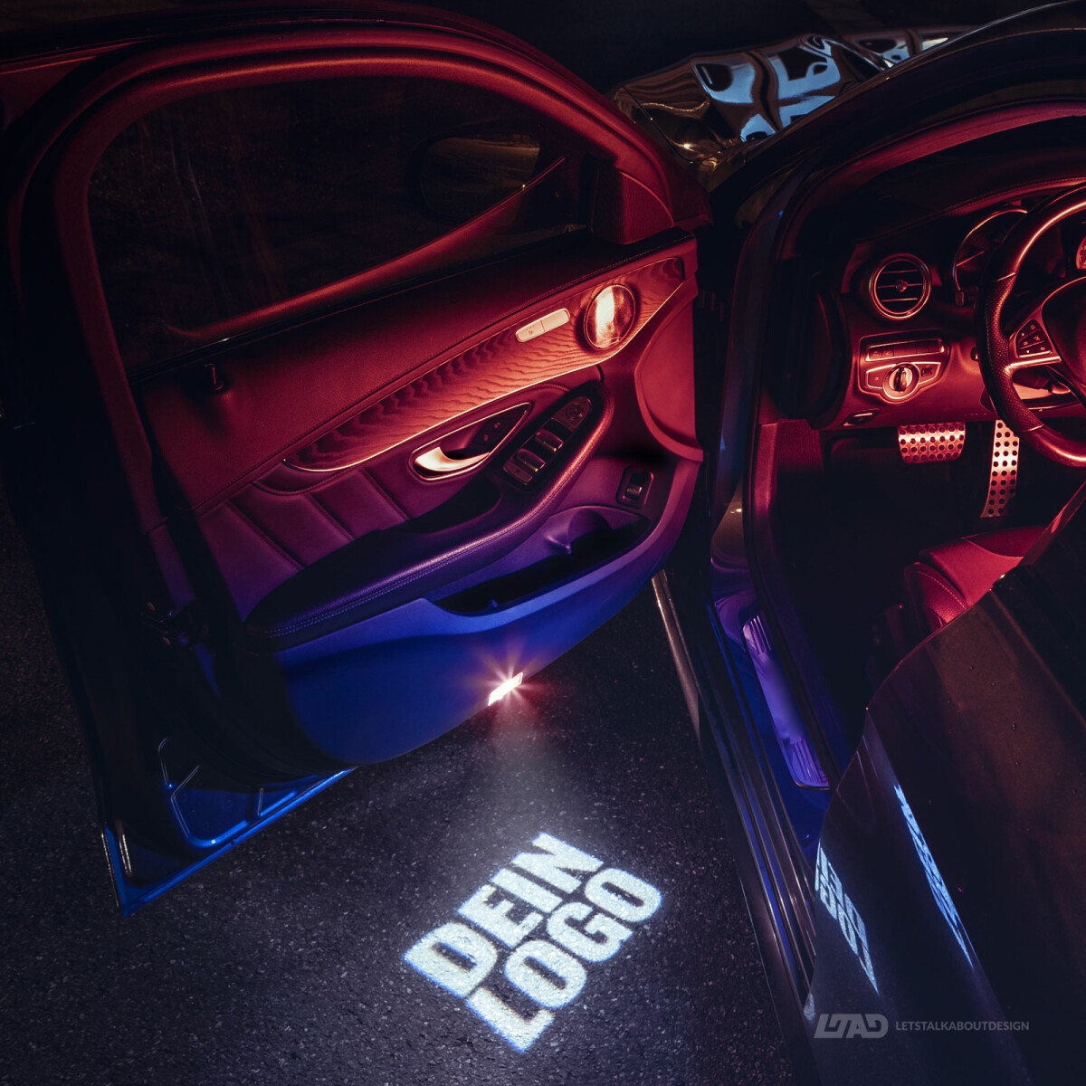 Einstiegsbeleuchtung mit eigenem Logo für Audi Q3