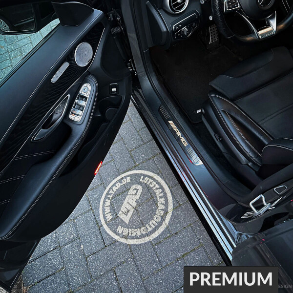 Einstiegsbeleuchtung mit eigenem Logo für Lamborghini Huracan (Bj. 2014 - 2022) Premium
